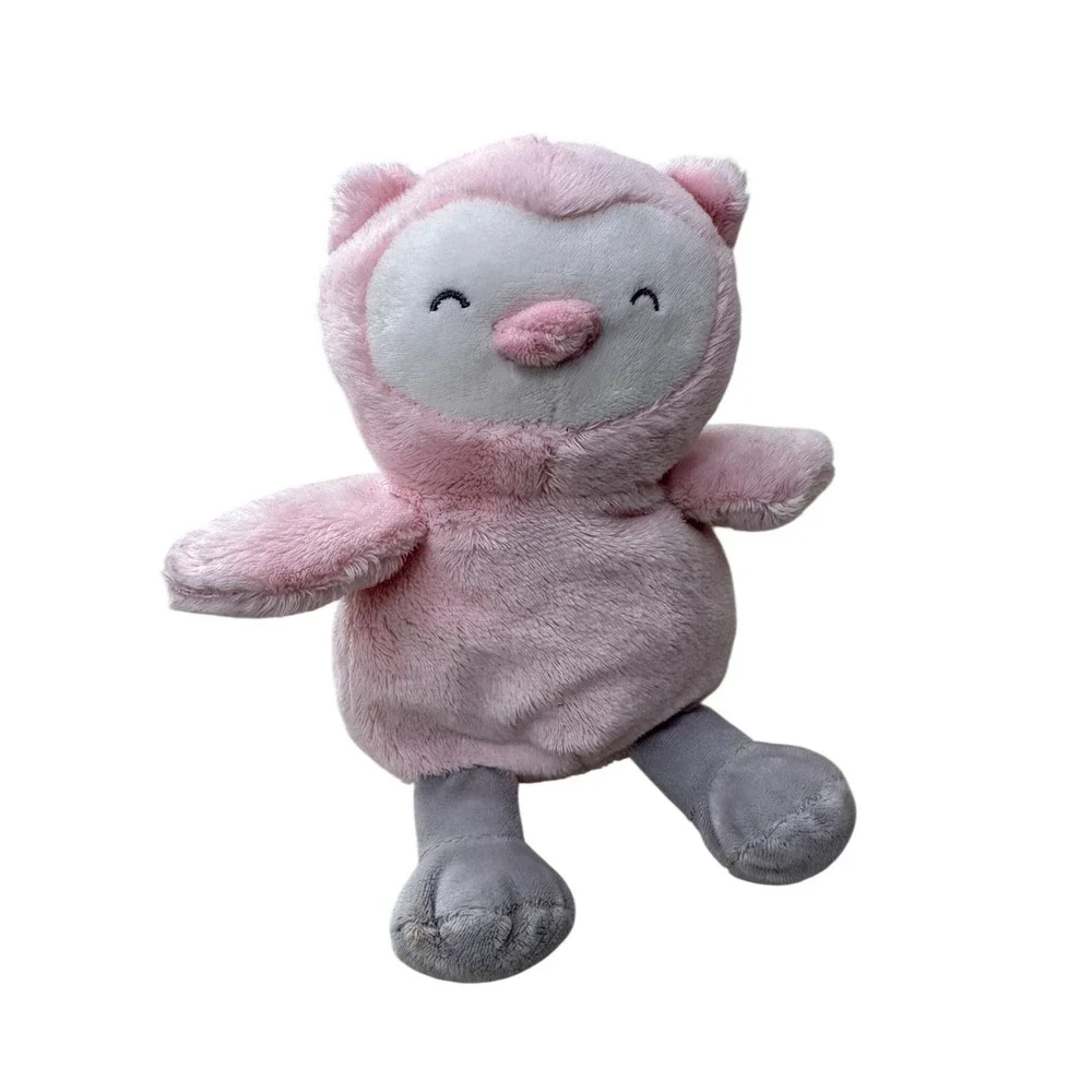 Carter's Just‎ One You Owl Plush Pink Grey Stuffed Animal Lovey Kids Toy 9 inch